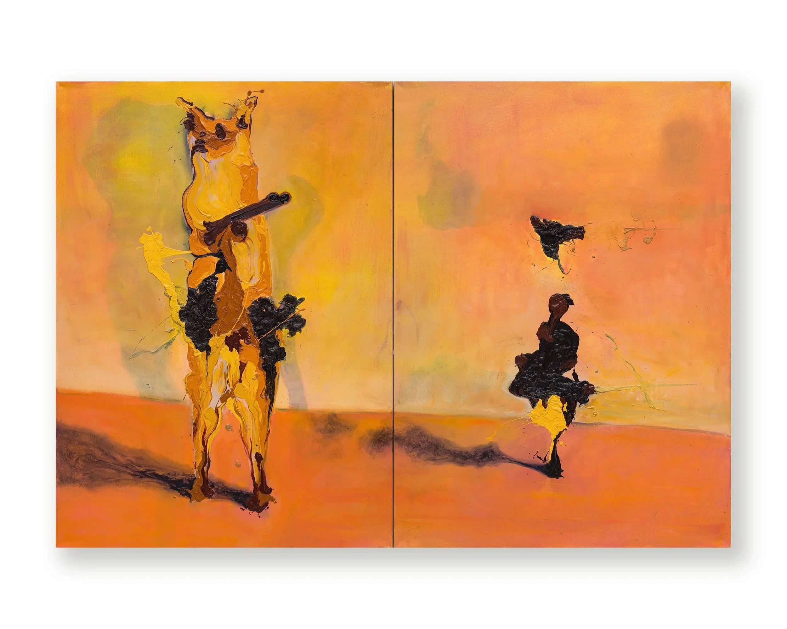 Michael Alexander Campbell,
The St. Moritz Hunting Fox, 2025
Oil on Canvas
160 x 230 cm (63 x 90.5 inches)