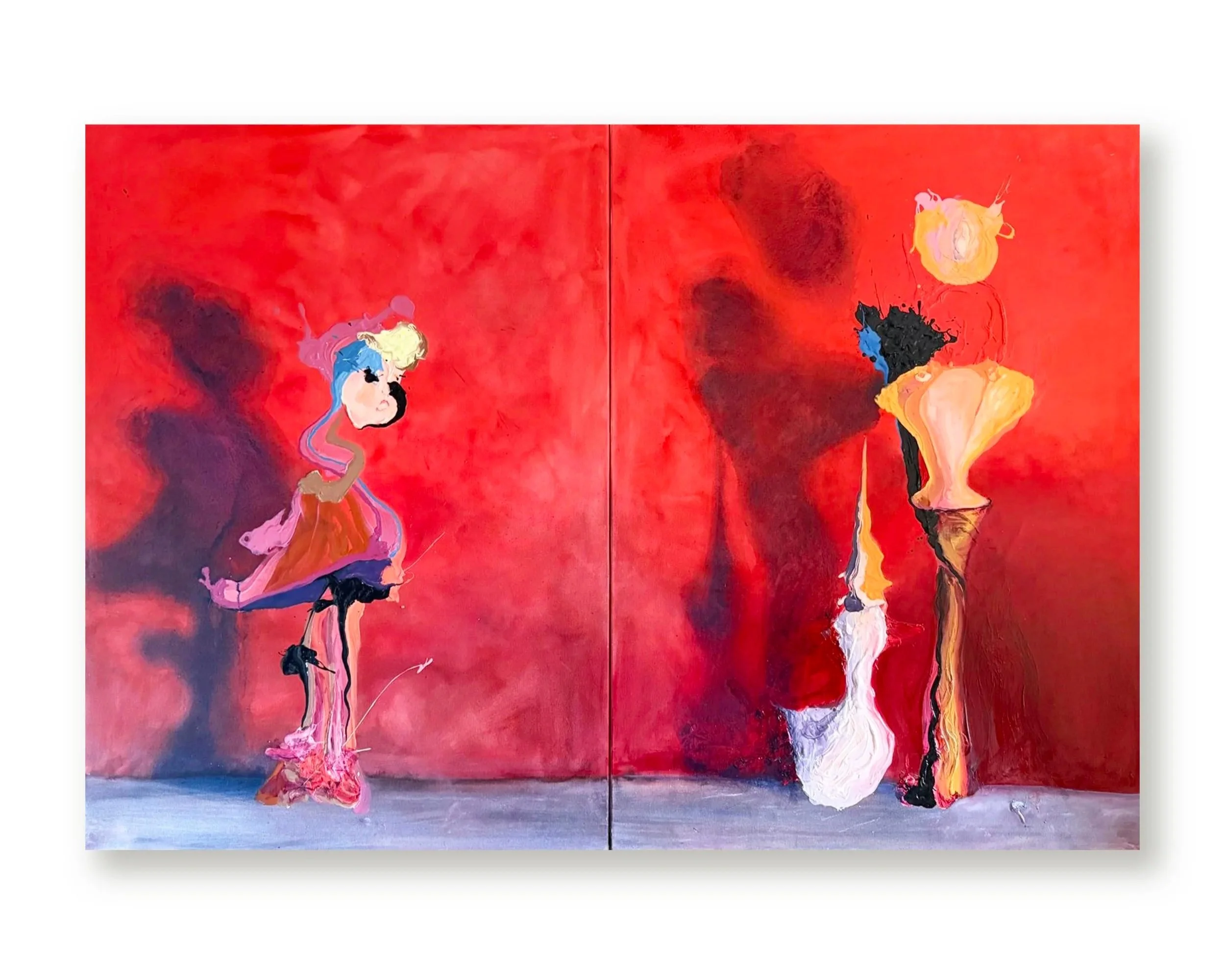 Michael Alexander Campbell,
Hansel and Gretel, 2025
Oil on Canvas
160 x 230 cm (63 x 90.5 inches)