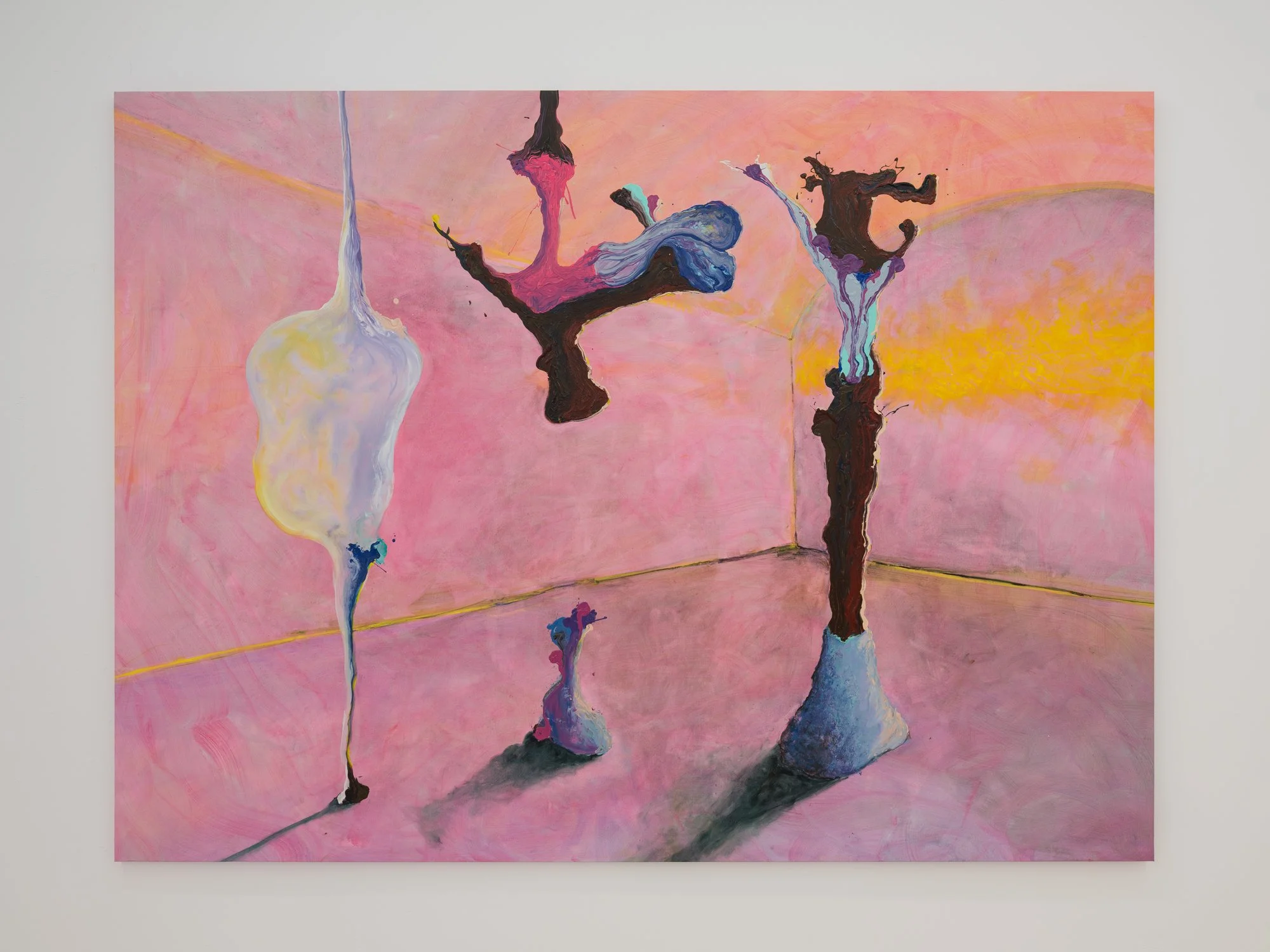 Michael Alexander Campbell, Sculpture Studio in Pietrasanta, 2025, Oil on canvas, 200 x 270 cm (79 x 106 inches)