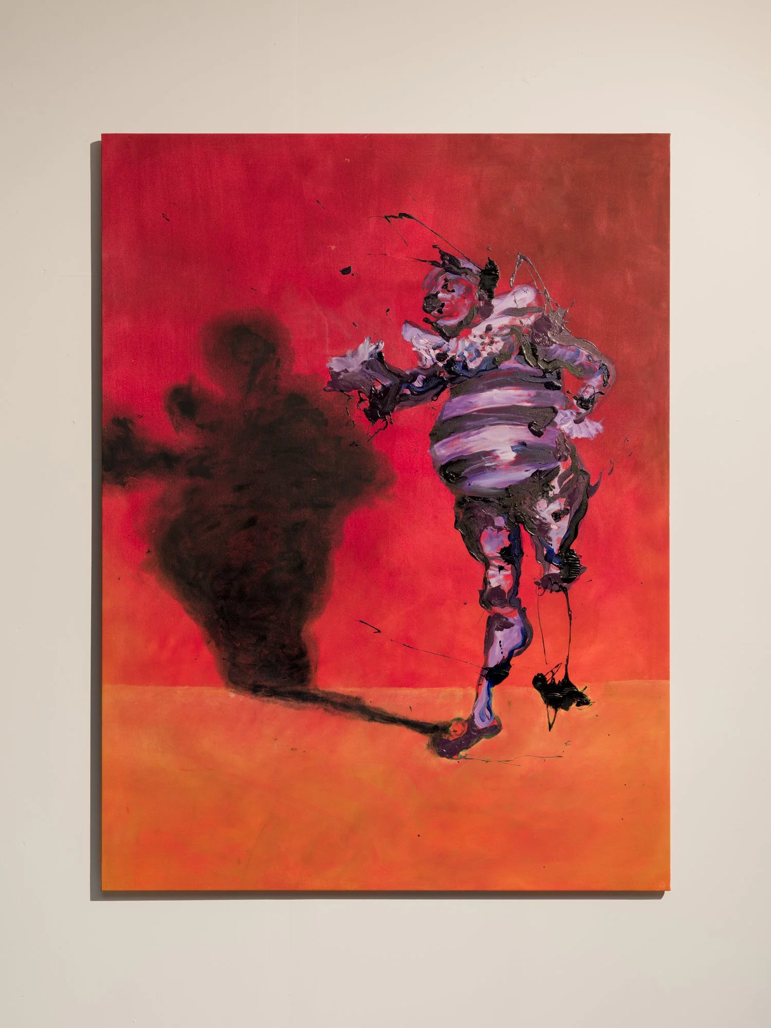 Michael Alexander Campbell, One Legged Jester, 2025, Oil on canvas, 163 x 122 cm (64 x 48 inches)