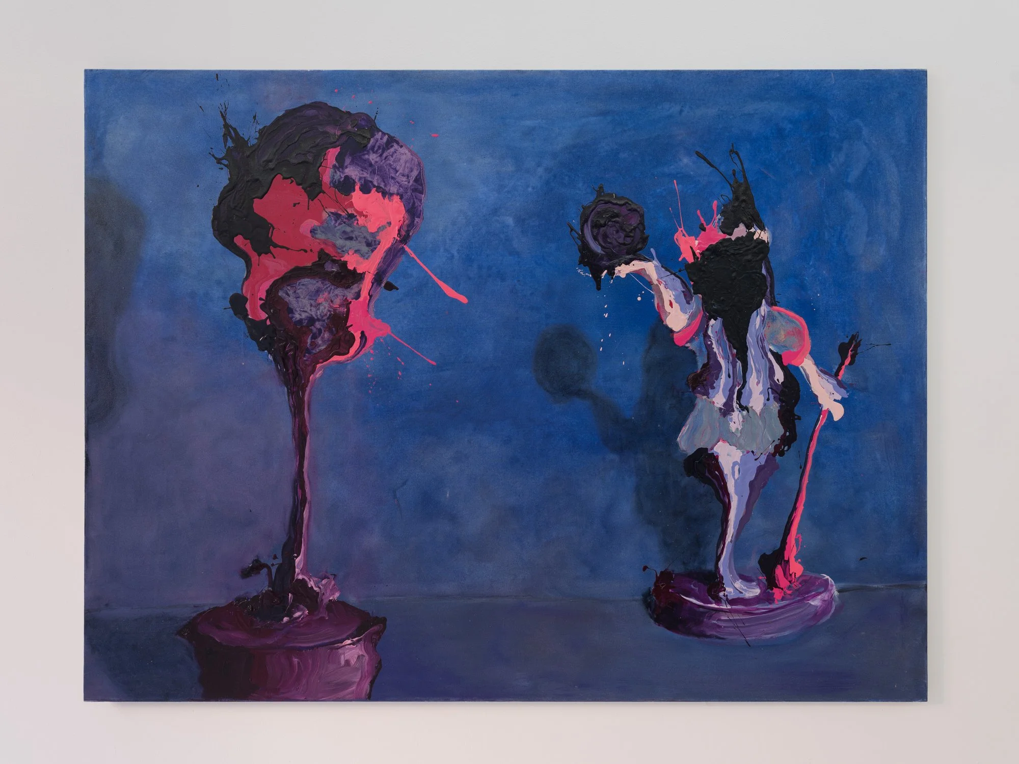 Michael Alexander Campbell, Highland Goblin Telling the Future, 2025, Oil on canvas, 135 x 180 cm (53 x 71 inches)