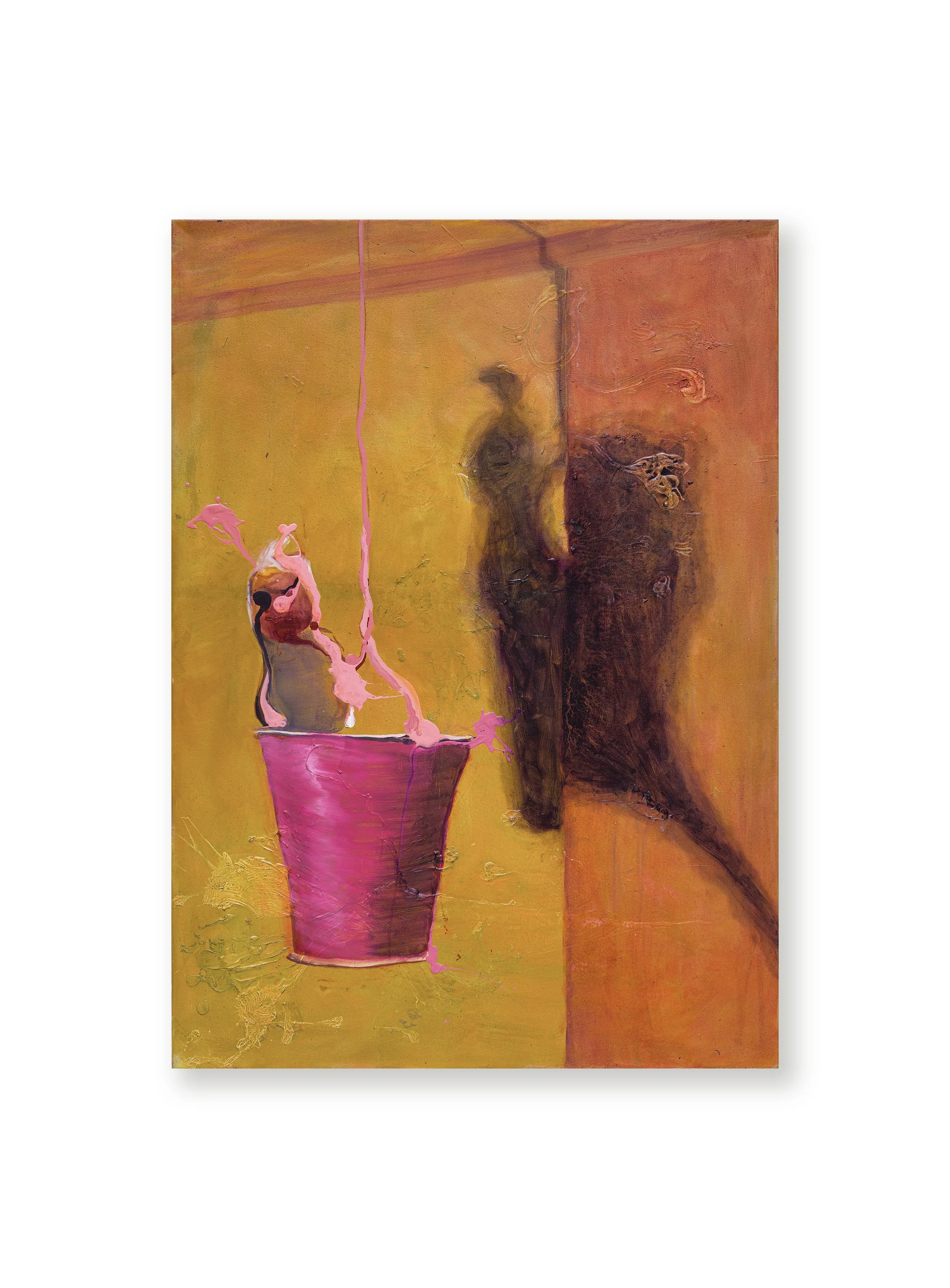 Michael Alexander Campbell,
The Ascension (Baby in a Bucket), 2025
Oil on Canvas
100 x 140 cm (39.4 x 55.1 inches)