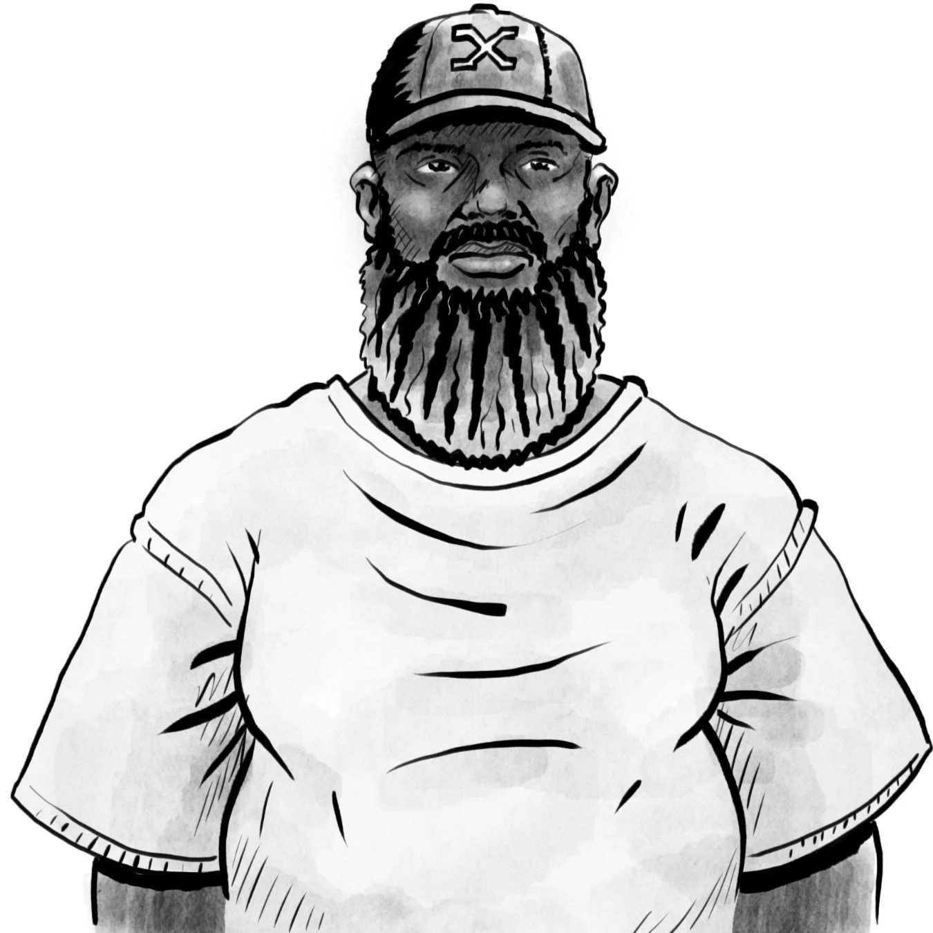 Illustration of jazz DJ