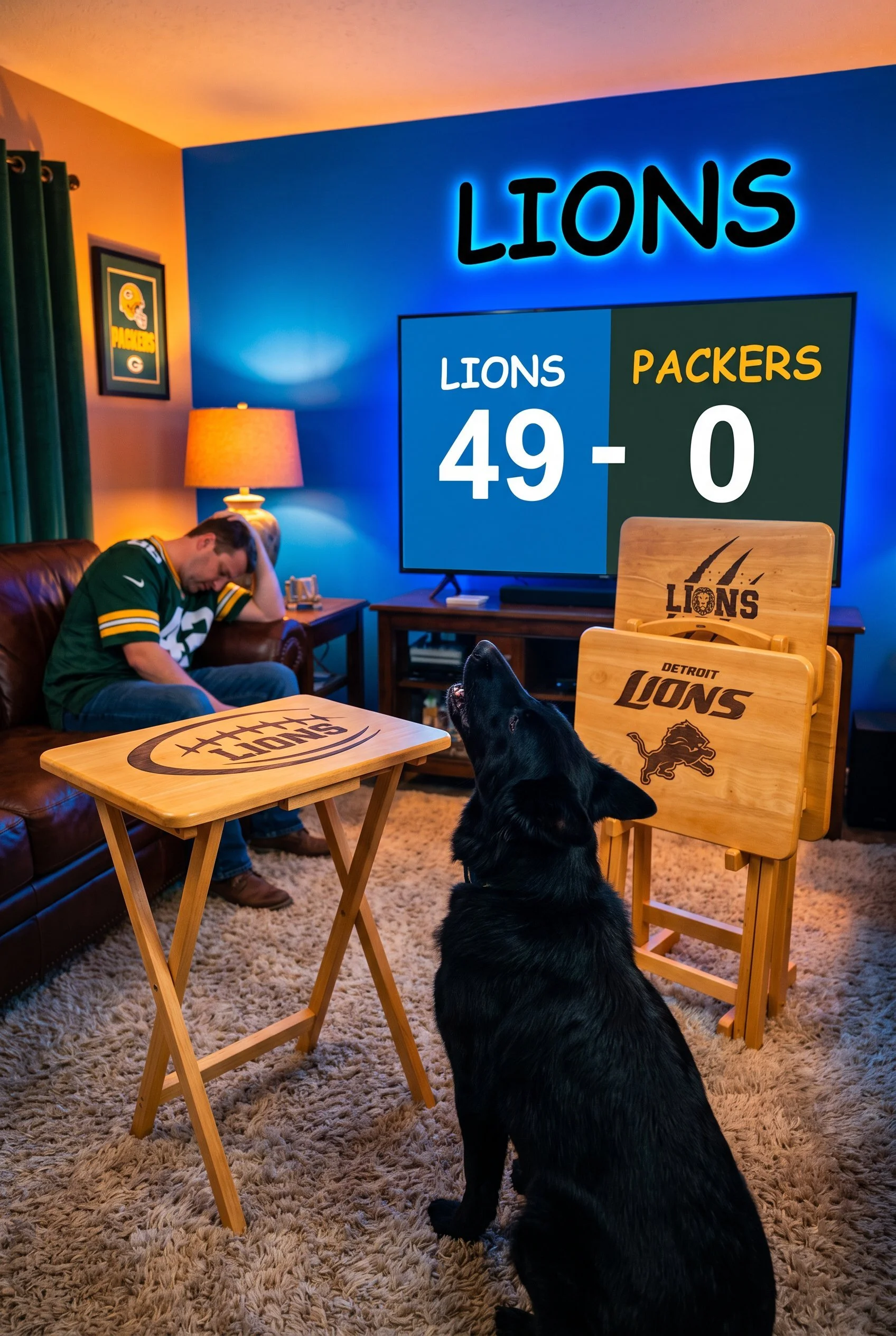 AI image ad for Unique Lions TV Tables Trays.jpg