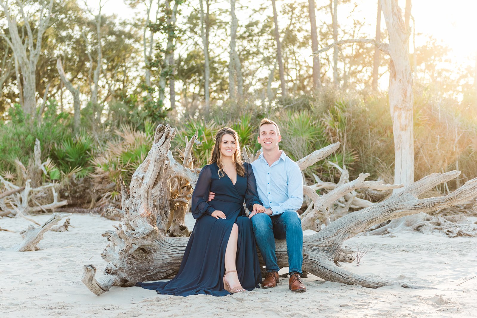 A Vibrant Engagement Session at Big Talbot Island