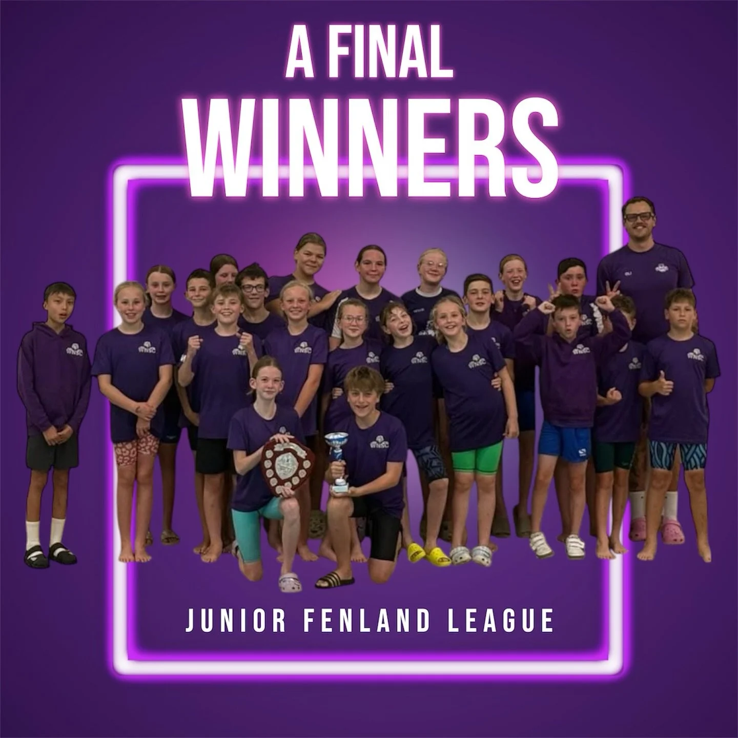 And it&rsquo;s an A final win for West Norfolk Swimming Club in this year&rsquo;s JFL!!!!!!!!!

Points on the night:
WNSC - 123
Wisbech A - 113
St Ives - 100
City of Ely - 98

Well done all swimmers on their brilliant swims and support of one another
