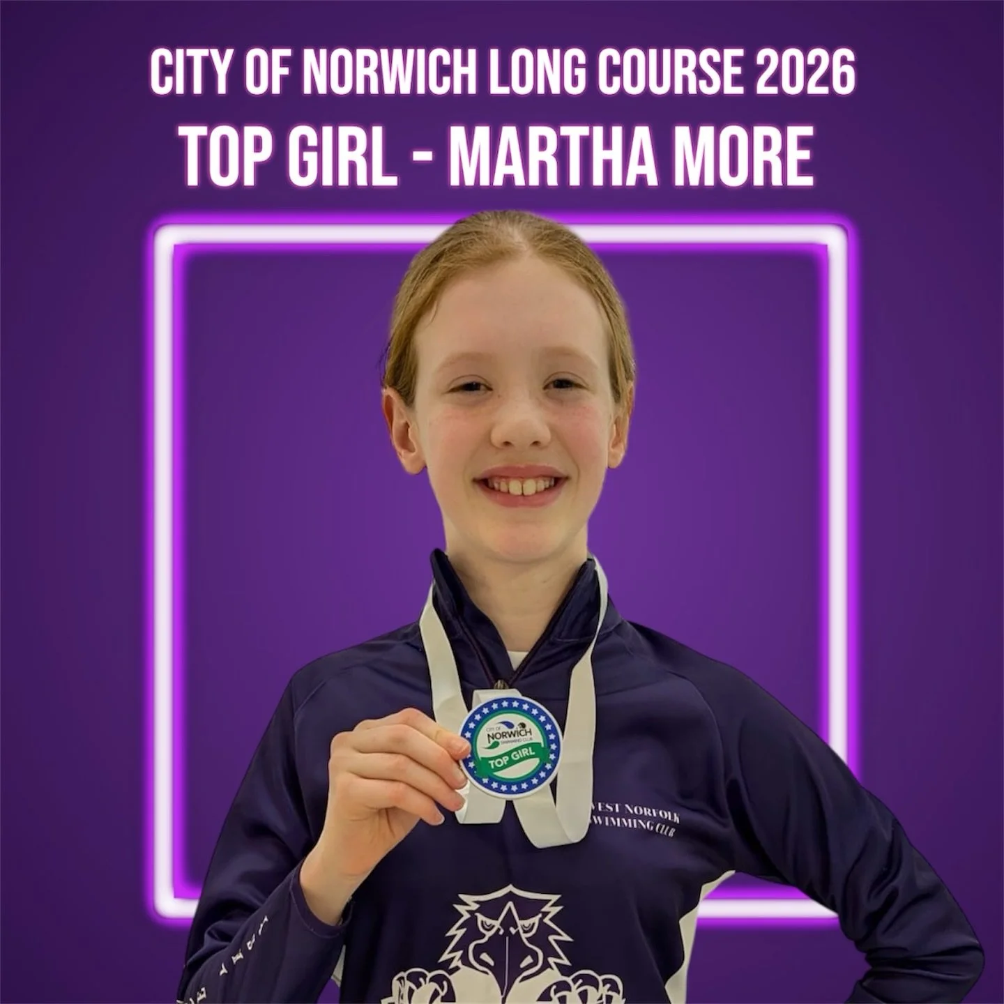 Well done to Purple Army&rsquo;s Martha More who came away with the Top Girl accolade from this weekend&rsquo;s CONSC Long Course meet this weekend!

#topgirl #internationalwomensday #wnsc #swimming #westnorfolkswimmingclub