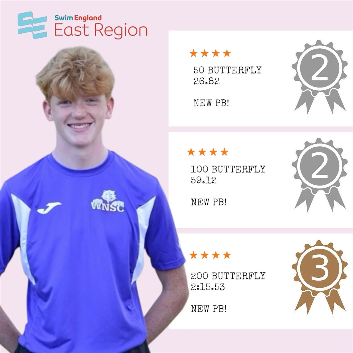 Our regional swimmers had an incredible weekend at the Swim England Regional Long Course Championships being held in Norwich this bank holiday weekend, bringing home a collection of medals between them.

First up, Alex, who achieved personal bests in