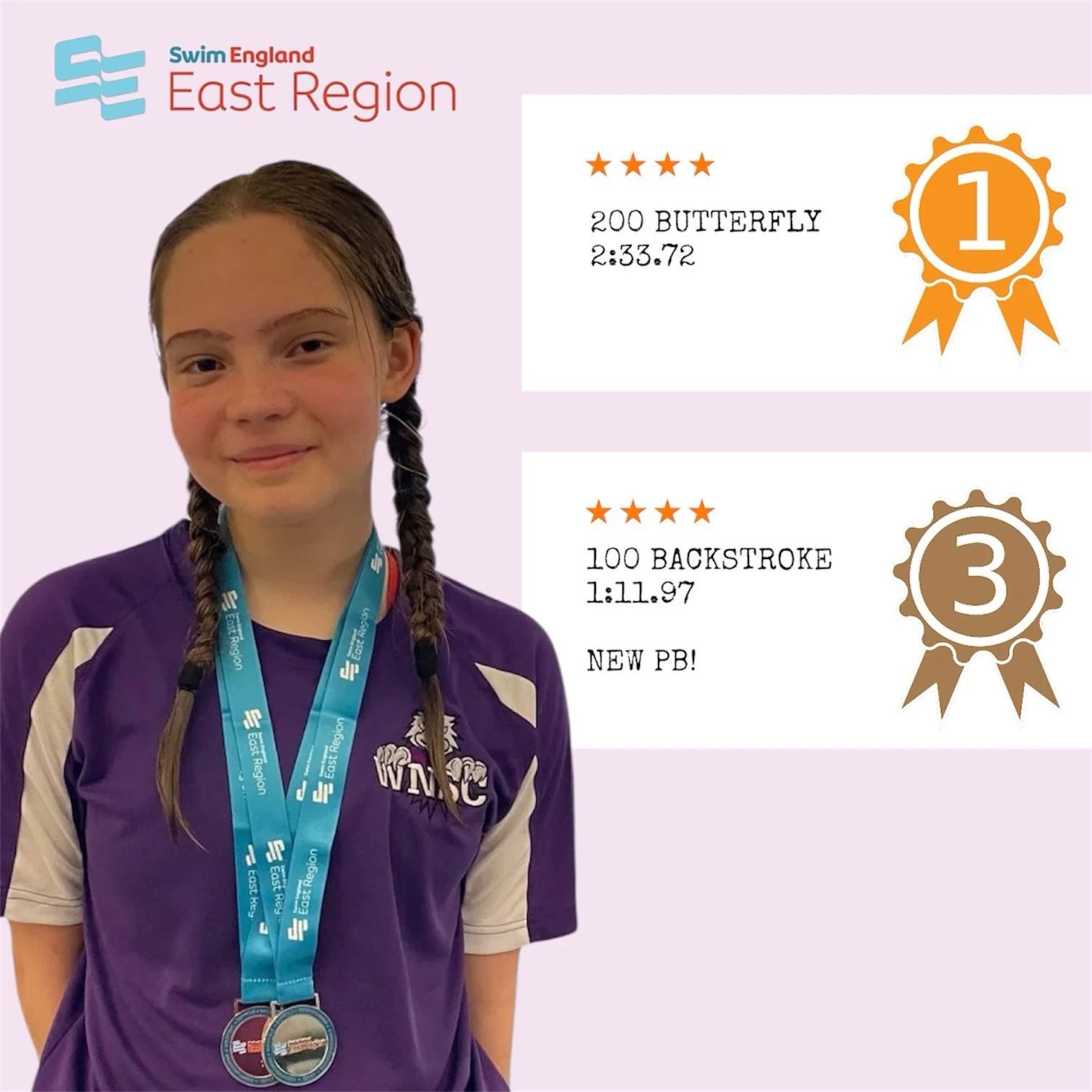 Our regional swimmers had an incredible weekend at the Swim England Regional Long Course Championships being held in Luton this weekend, bringing home a collection of medals between them.

Valeria also adds to her previous medal haul, she takes home 