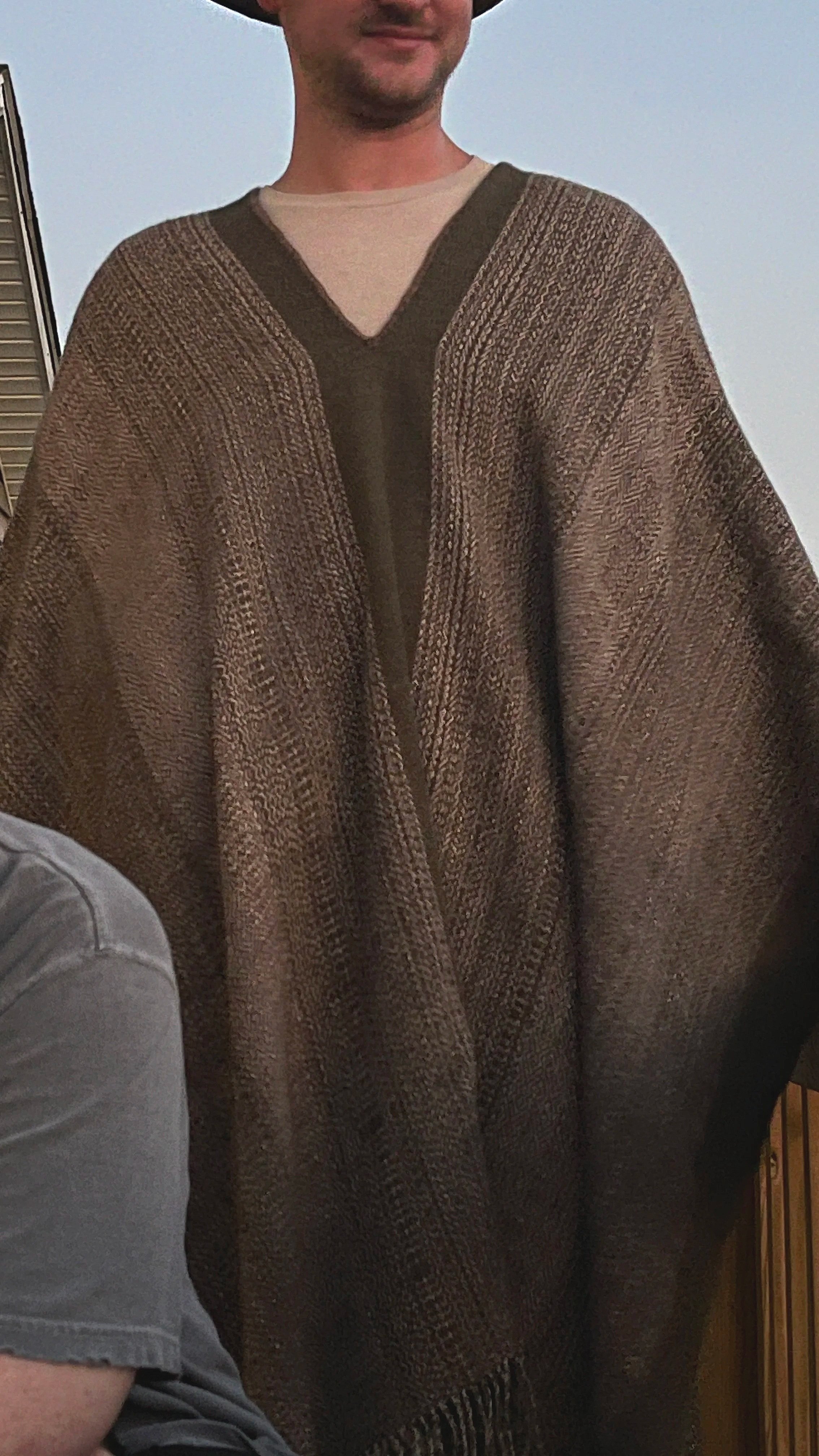 Linen/Alpaca/Cotton poncho