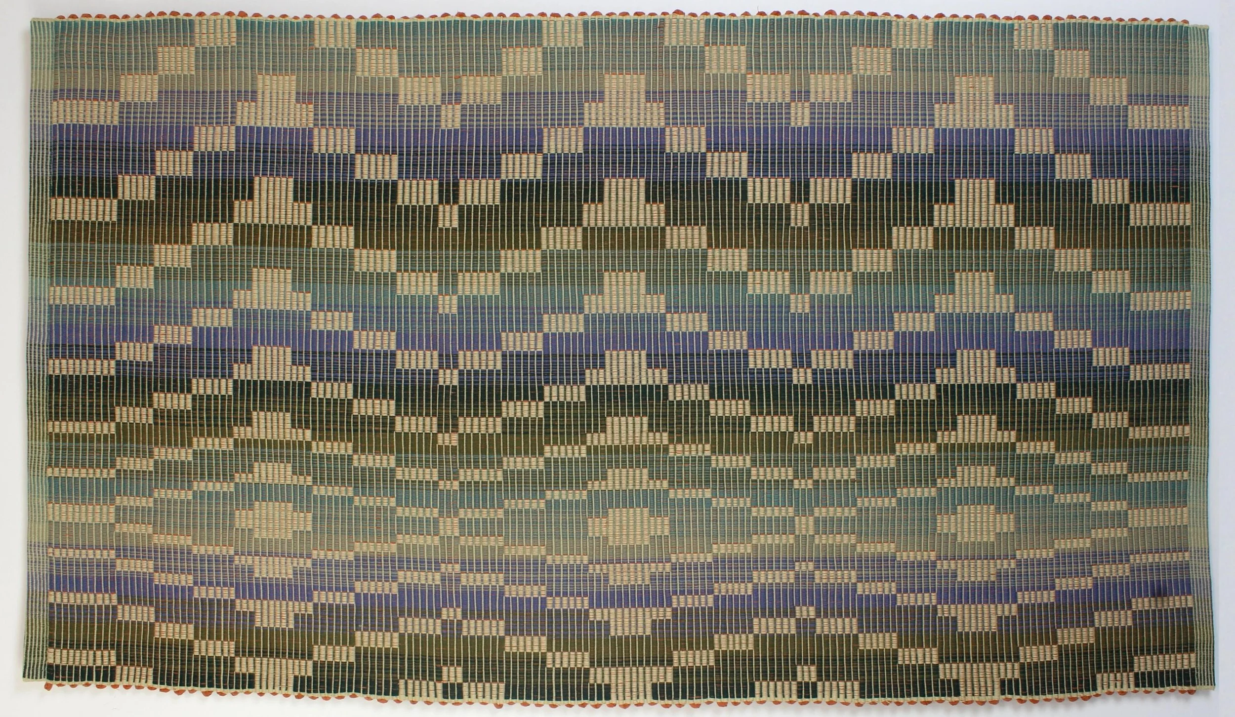 Cotton rug, rep weave