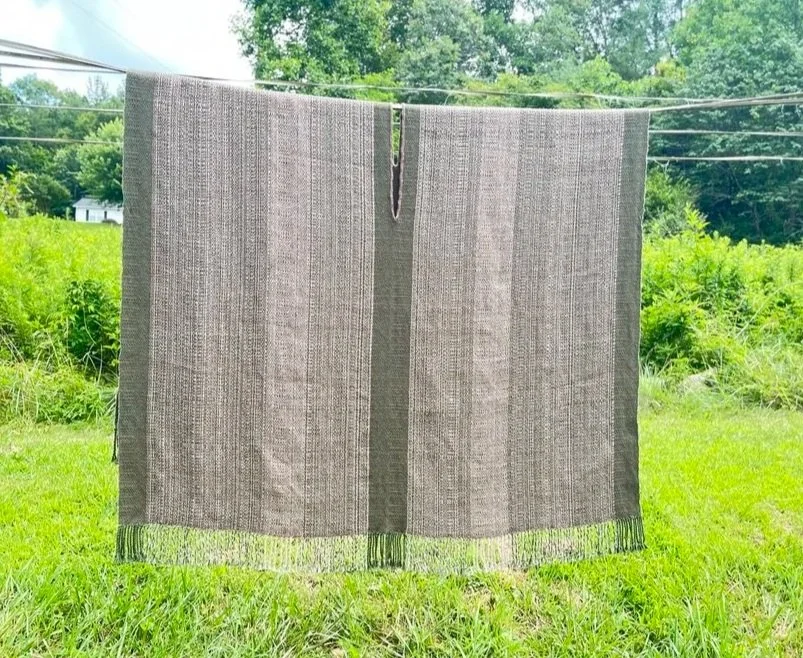 Linen/Alpaca/Cotton poncho