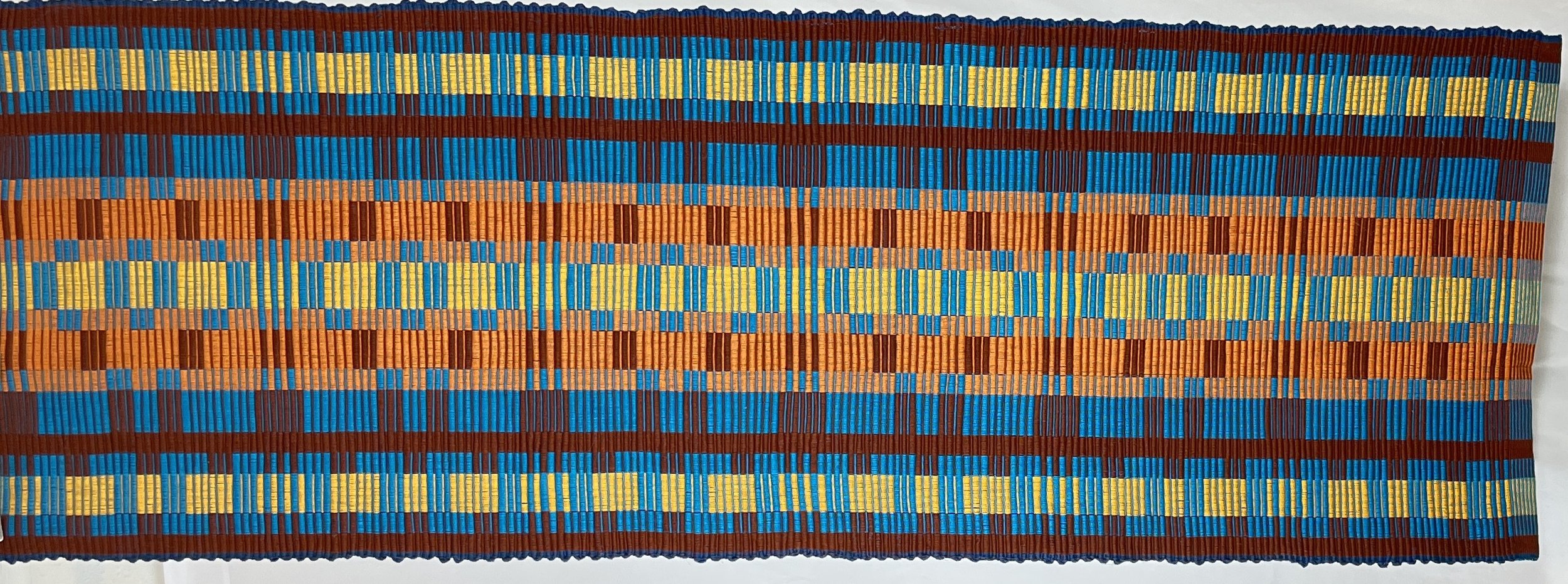 "Sunrise After Helene"
100% cotton rug (23x70)