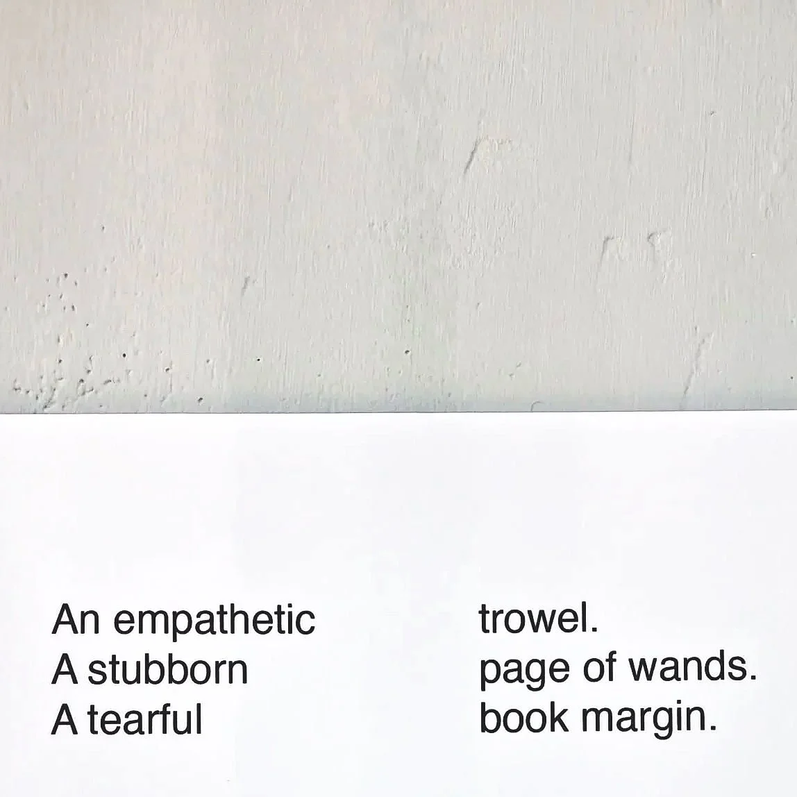 Manifesto with written text, created as part of a manifesto writing workshop.