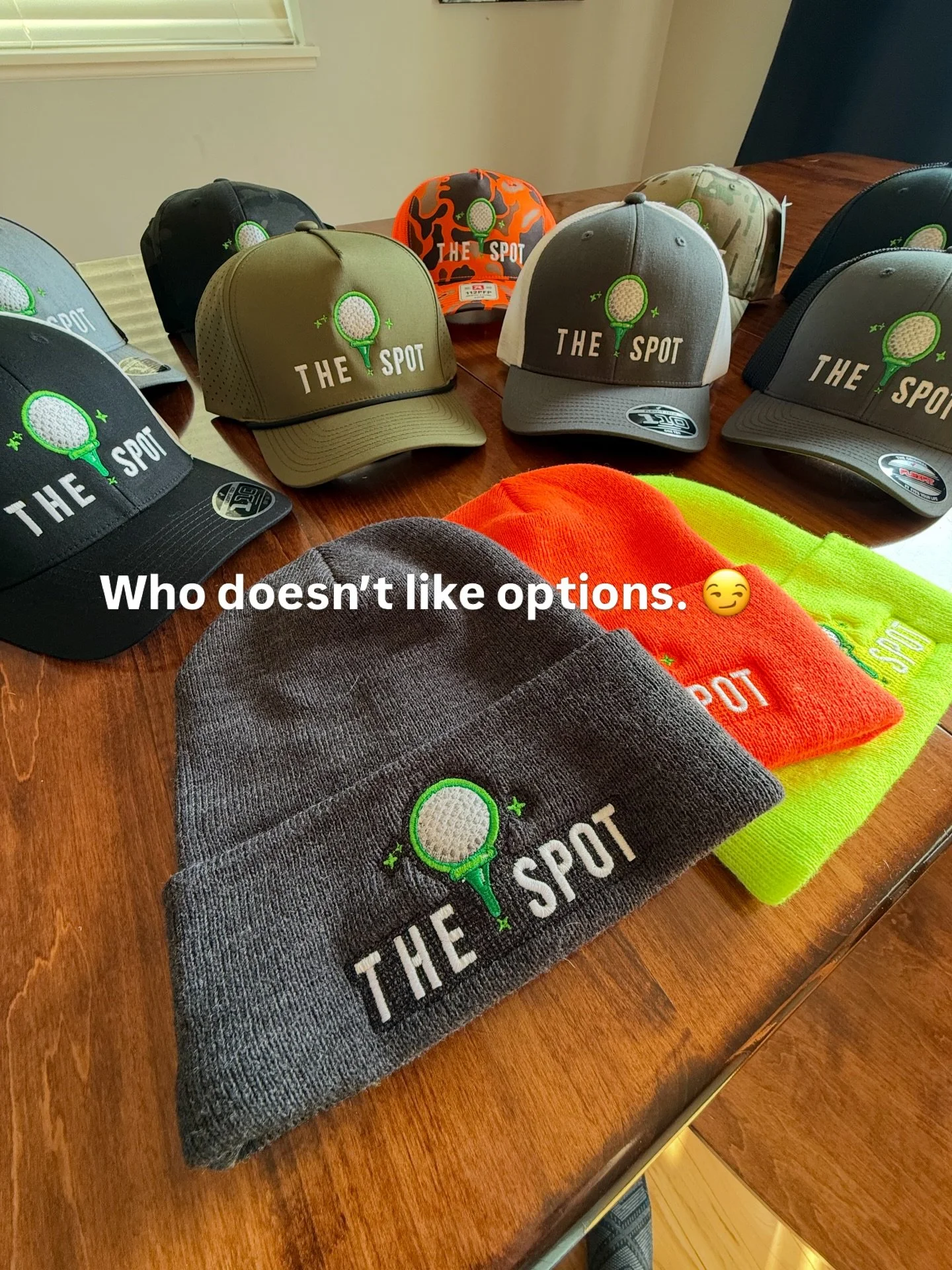 Some might say I went a tinge overboard sampling hats. 🤫