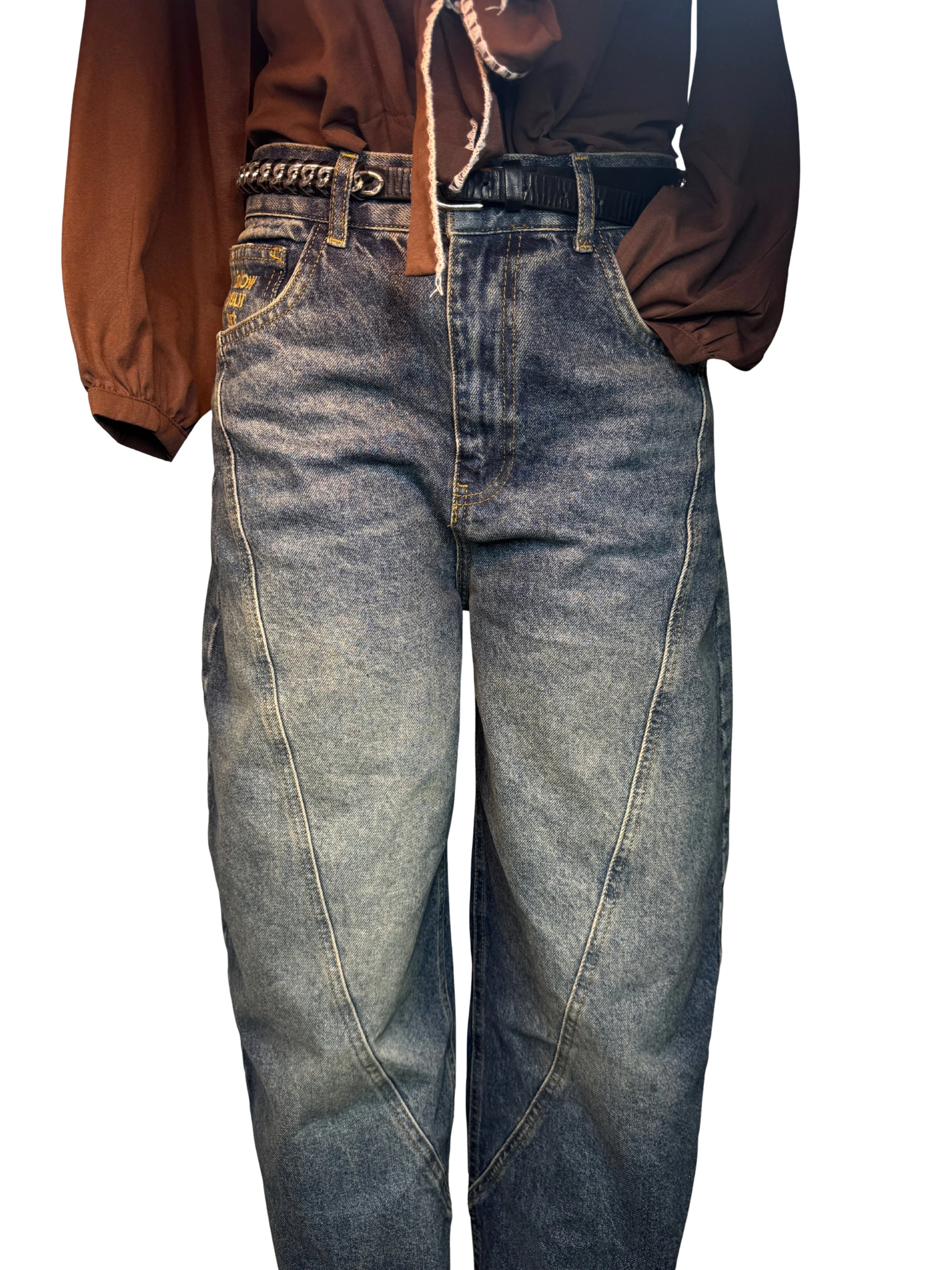 Vintage Relaxed High Rise Barrel Jeans