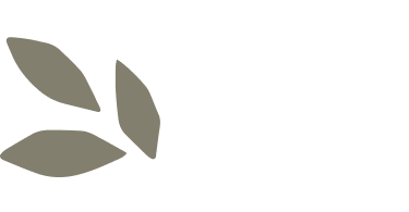 Silhouette of a plant with three leaves.