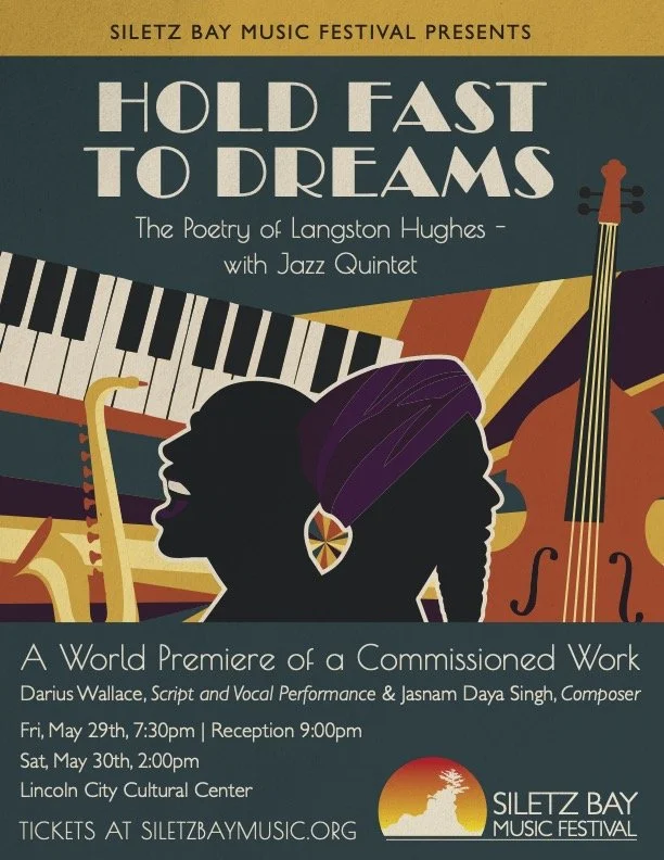 Harlem Renaissance style image poster for the Hold Fast To Dreams