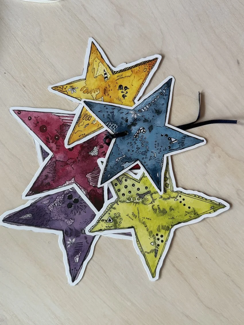 Gift Tag Stars - 5 Pack