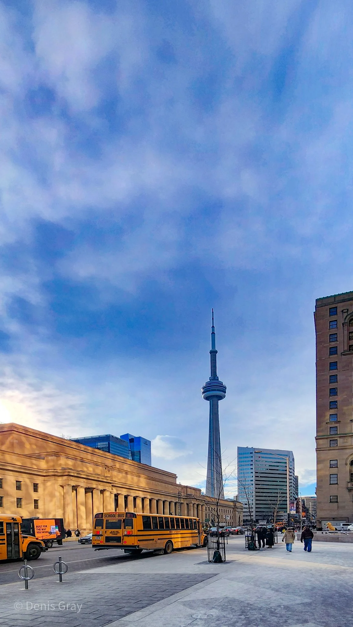 Union Station and the CN Tower, Toronto, Canada