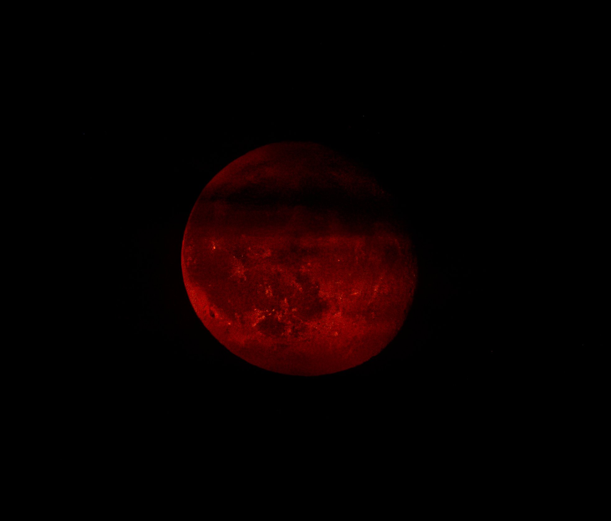 A mysterious moon over Toronto