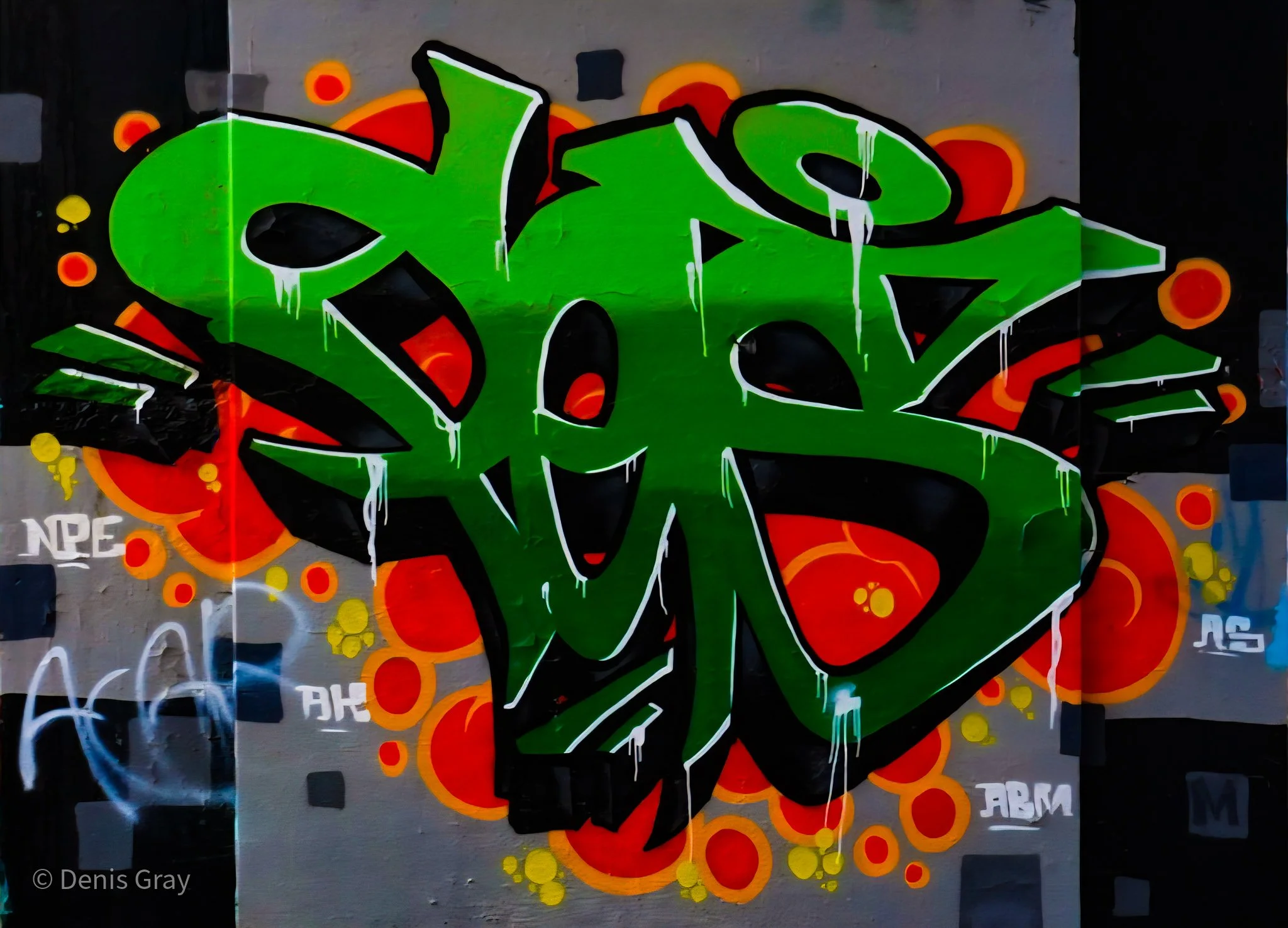 Vale of Avoca Bridge over the Yellow Creek, Graffiti Art