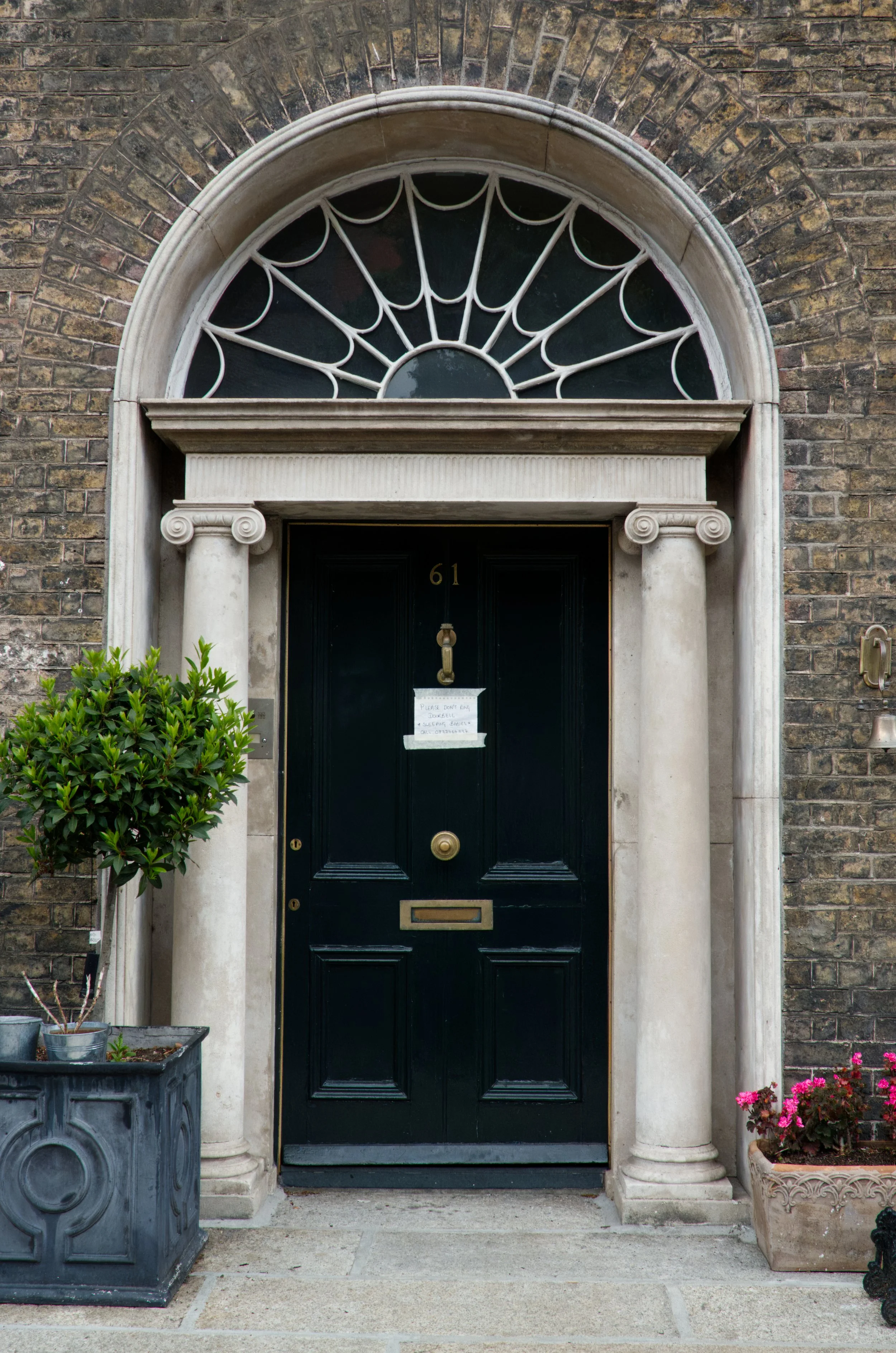 Georgian Door with Note, Dublin