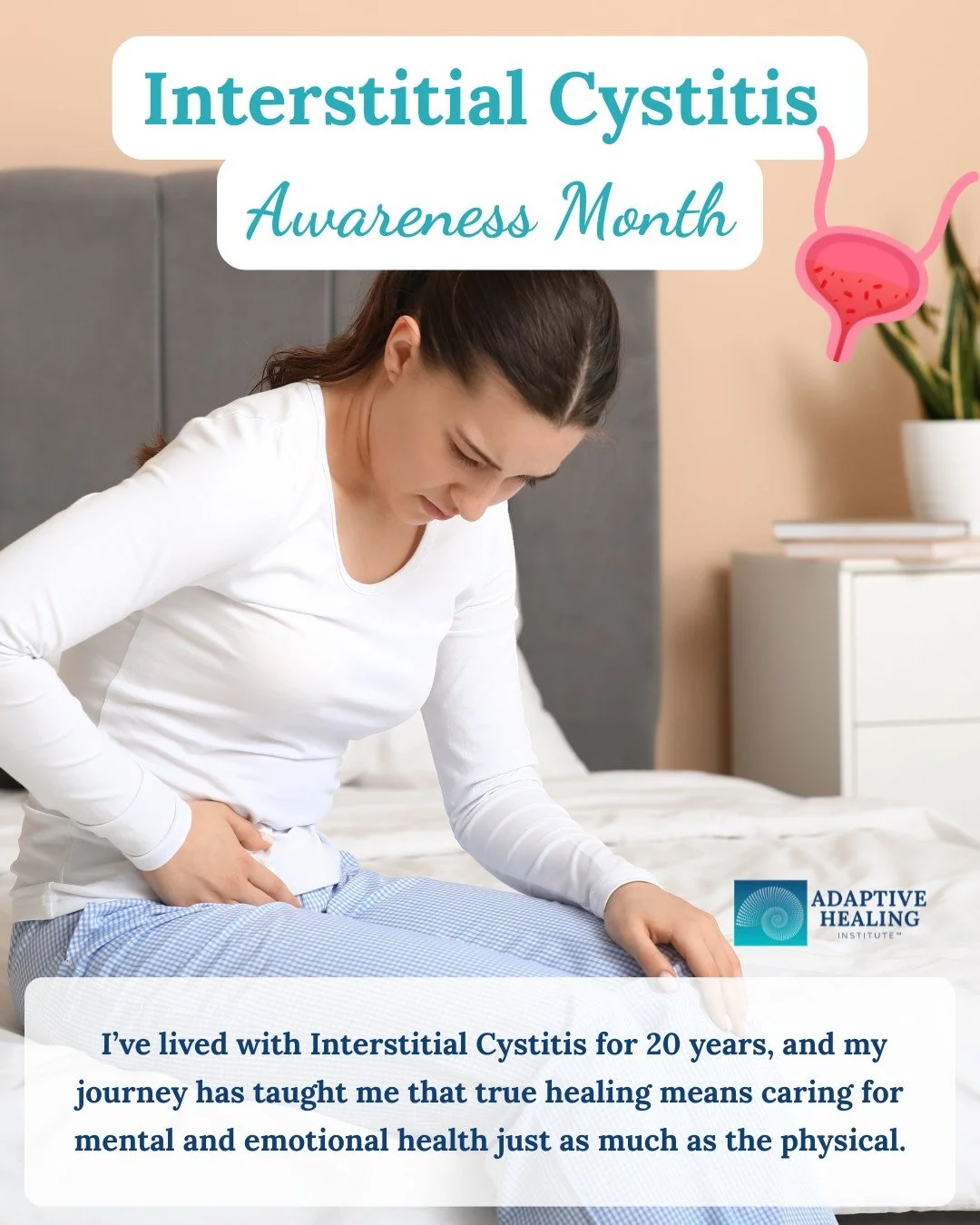 💙 September was 𝐈𝐂 𝐀𝐰𝐚𝐫𝐞𝐧𝐞𝐬𝐬 𝐌𝐨𝐧𝐭𝐡. I&rsquo;m sharing my story because I never want another person with Interstitial Cystitis to feel as alone as I did.

I&rsquo;ve lived with IC for 20 years and survived triple-negative breast cance