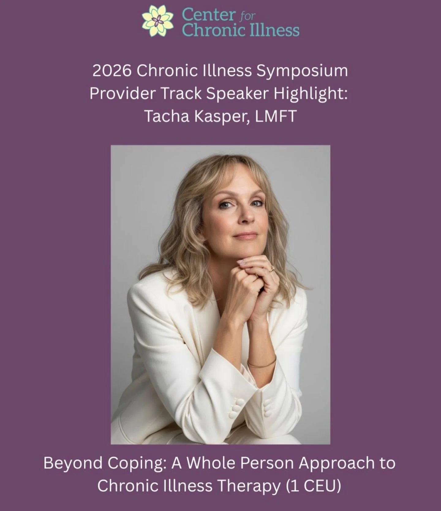 Exciting to be presenting later this week on the clinical track and making in difference in how clinicians approach and work with clients who are experiencing chronic medical conditions. 

#adaptivehealingmethod #chronicillnesslife #therapistsofinsta