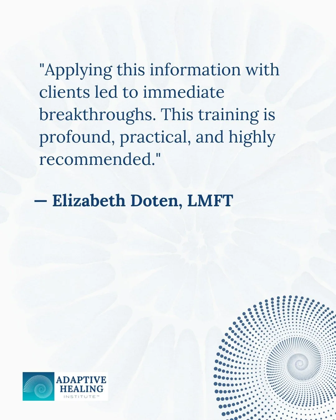 The most meaningful feedback is hearing that clinicians can immediately apply what they learn and see a difference in their sessions.

𝐔𝐧𝐬𝐞𝐞𝐧 𝐖𝐨𝐮𝐧𝐝𝐬: 𝐀𝐝𝐝𝐫𝐞𝐬𝐬𝐢𝐧𝐠 𝐌𝐞𝐝𝐢𝐜𝐚𝐥 𝐓𝐫𝐚𝐮𝐦𝐚 𝐚𝐧𝐝 𝐂𝐡𝐫𝐨𝐧𝐢𝐜 𝐈𝐥𝐥𝐧𝐞𝐬𝐬 𝐢