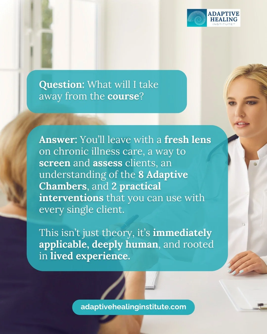 A lot of CE courses give information. Few change how you actually see the client in front of you.

Unseen Wounds was designed to be practical, applicable, and grounded in the real complexity of chronic illness and medical trauma. The goal is not just