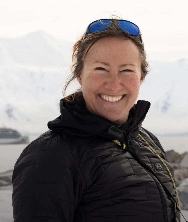 Expedition Team member guiding guests
