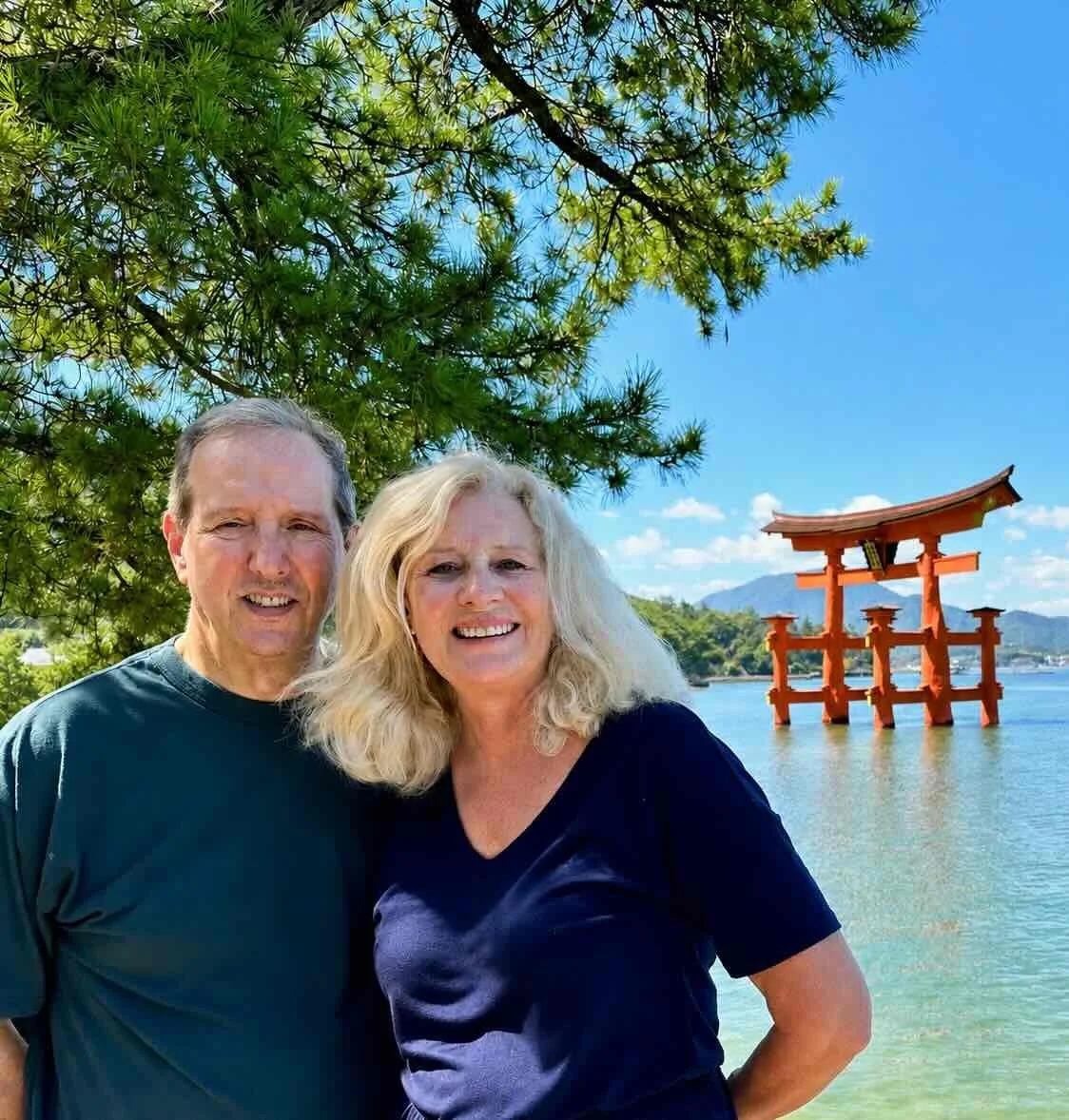 Rick and Tracey at Miyajima, Japan