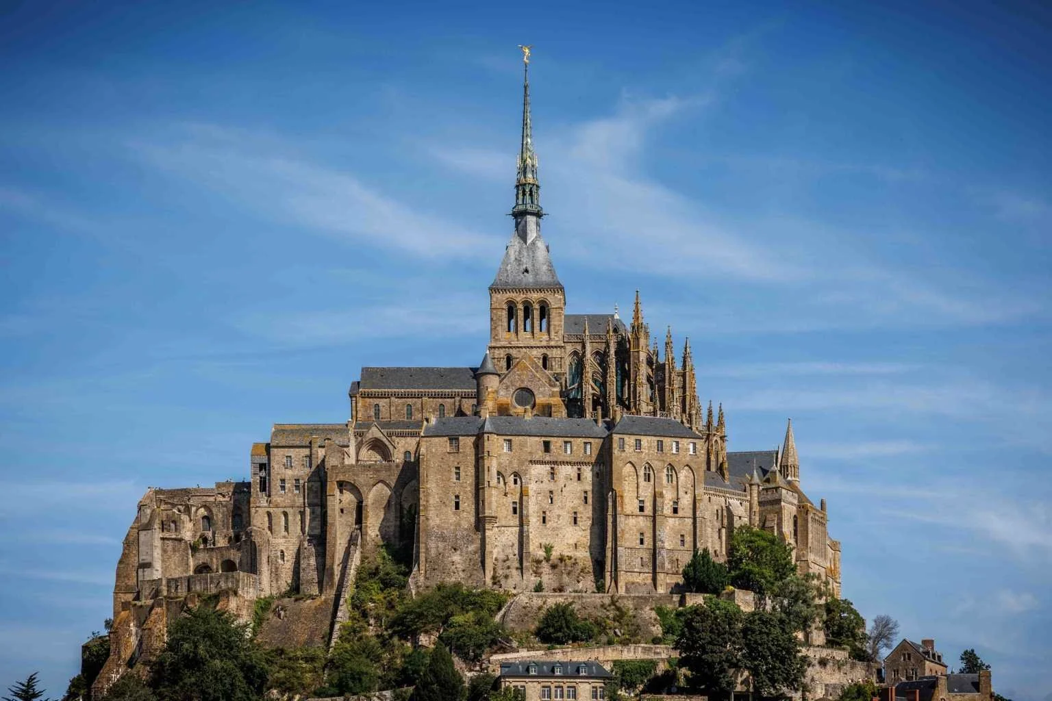 Mont Saint-Michel, France, on the Atlantic coast of Europe