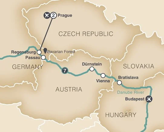 Danube Delights Map