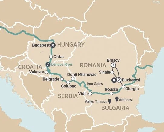 Gems of Eastern Europe Map