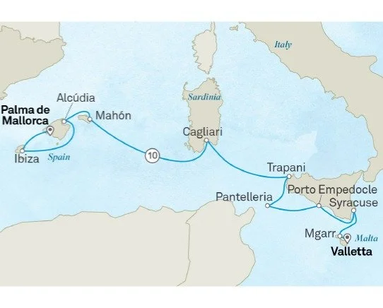 Jewels of the Mediterranean Map