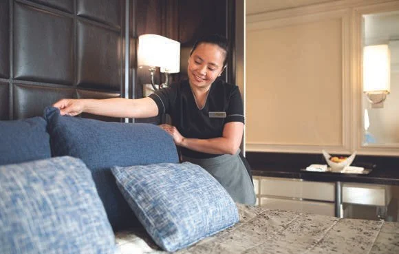 Butler service in a Regent suite