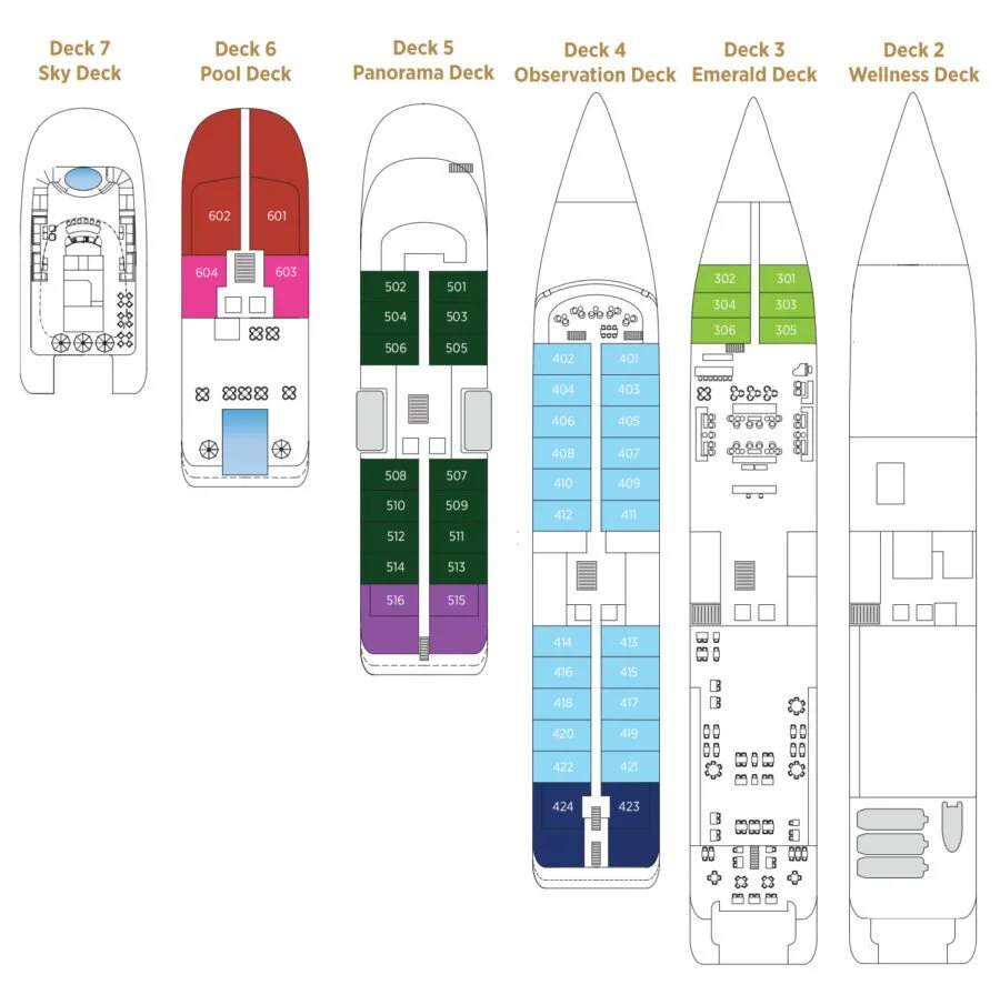 Emerald Yacht deck plan