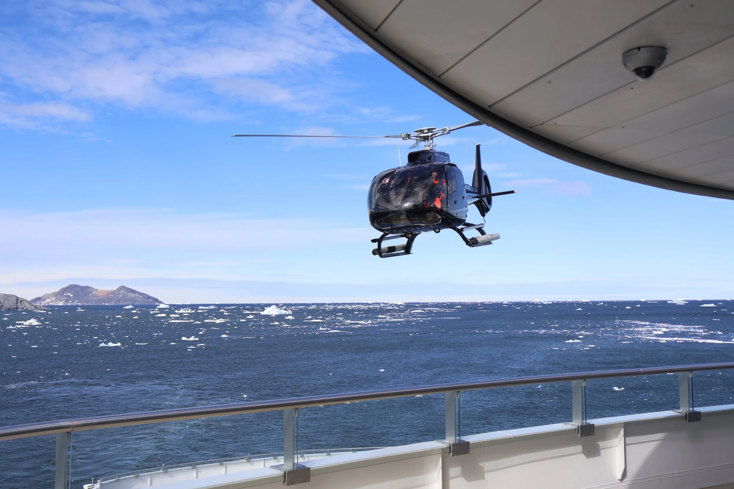 Scenic Eclipse helicopter in flight