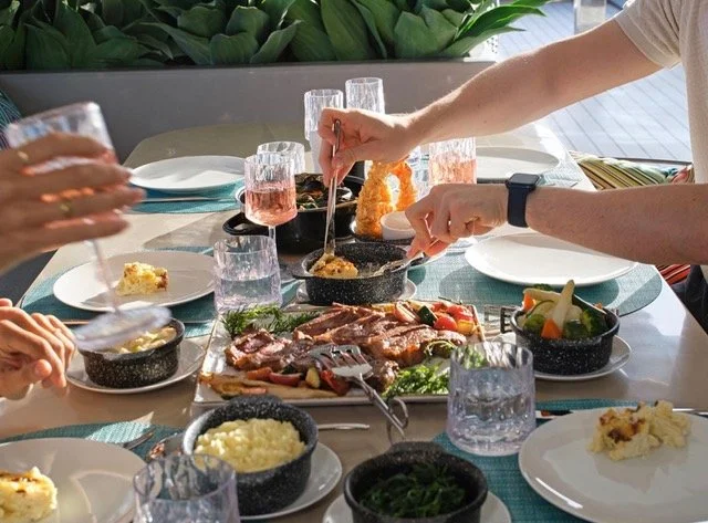 Dining on Emerald Yacht