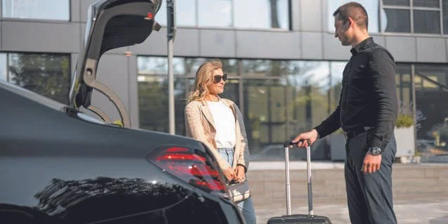 Private chauffeured transfer with luggage