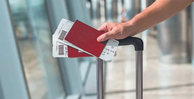 Passports and boarding passes
