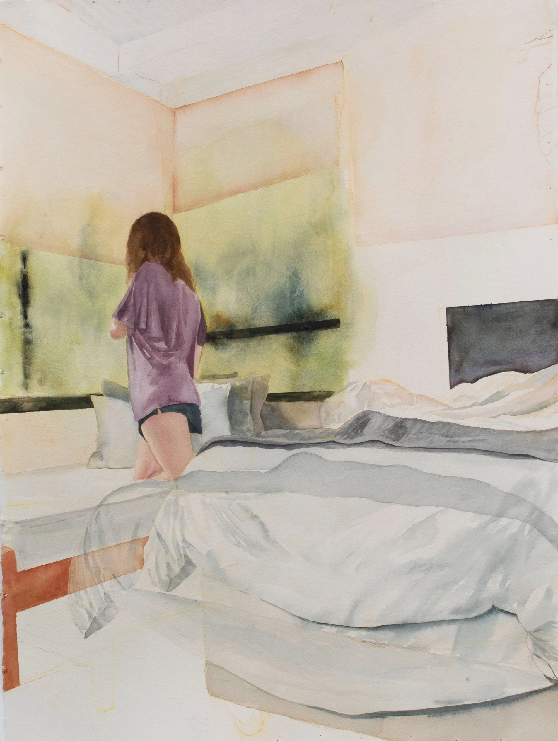 "Costa Rica," watercolor on Arches cold press watercolor paper, 22 in. x 30 in., 2024.