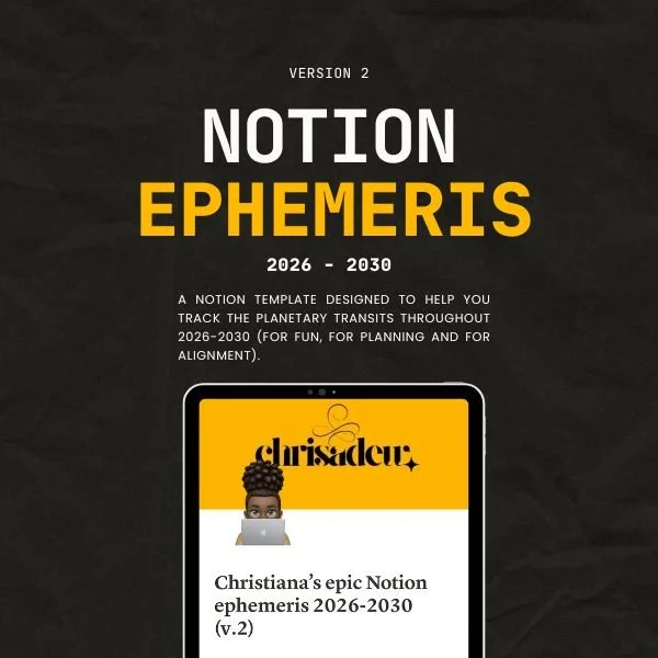 Notion Calendar + Ephemeris