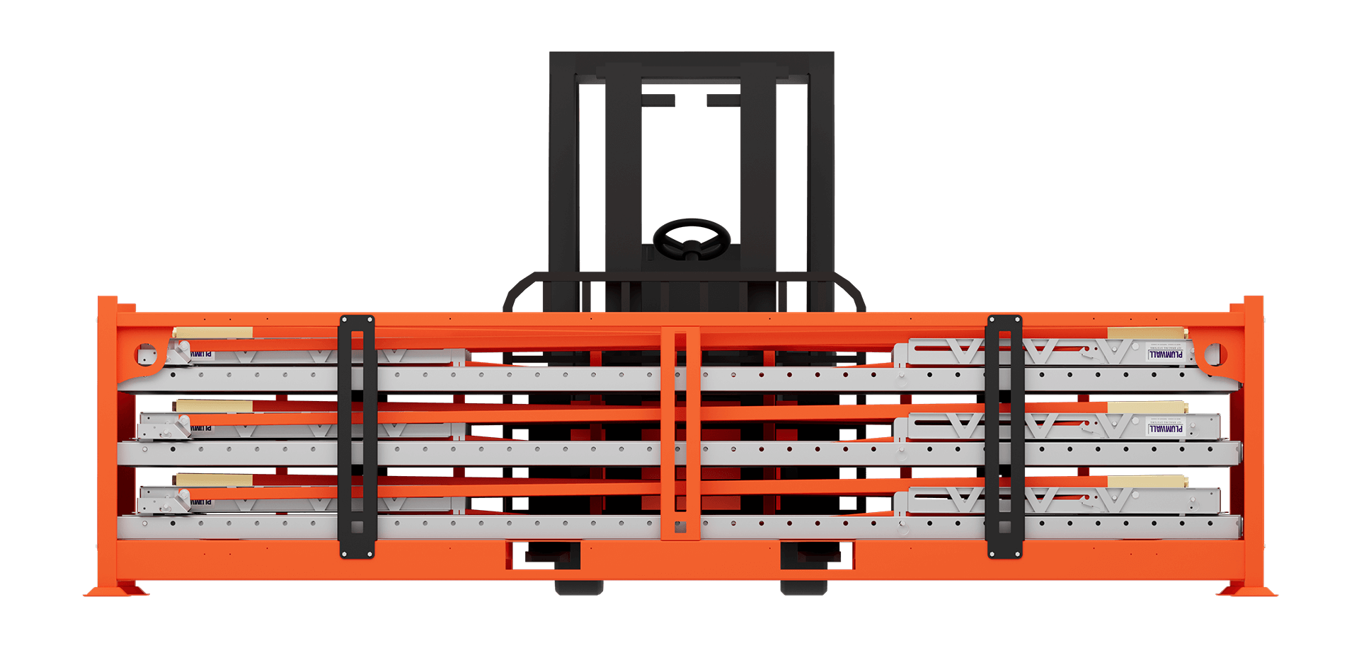 ICF Bracing crates being moved by forklift
