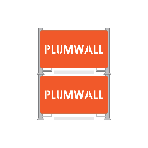 Stacked Plumwall ICF Bracing Crates