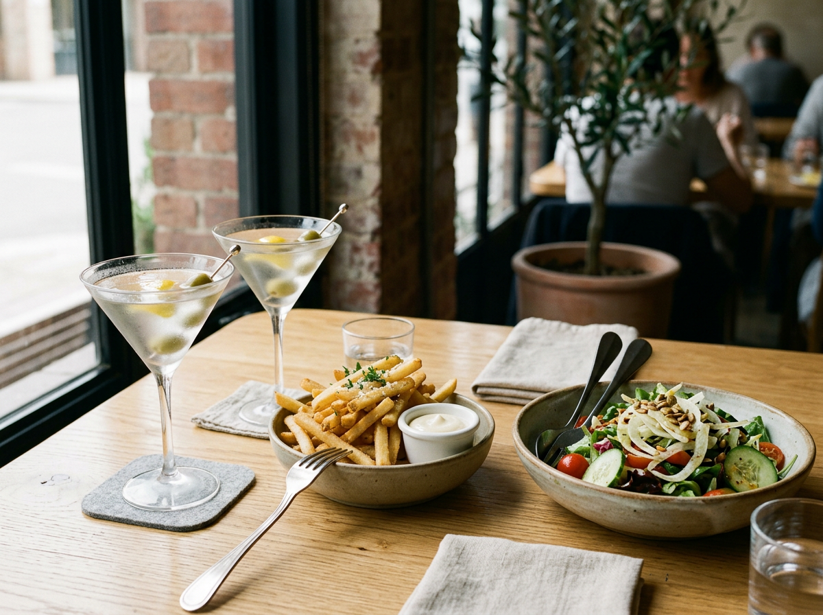 Martinis + Fries at IKOS