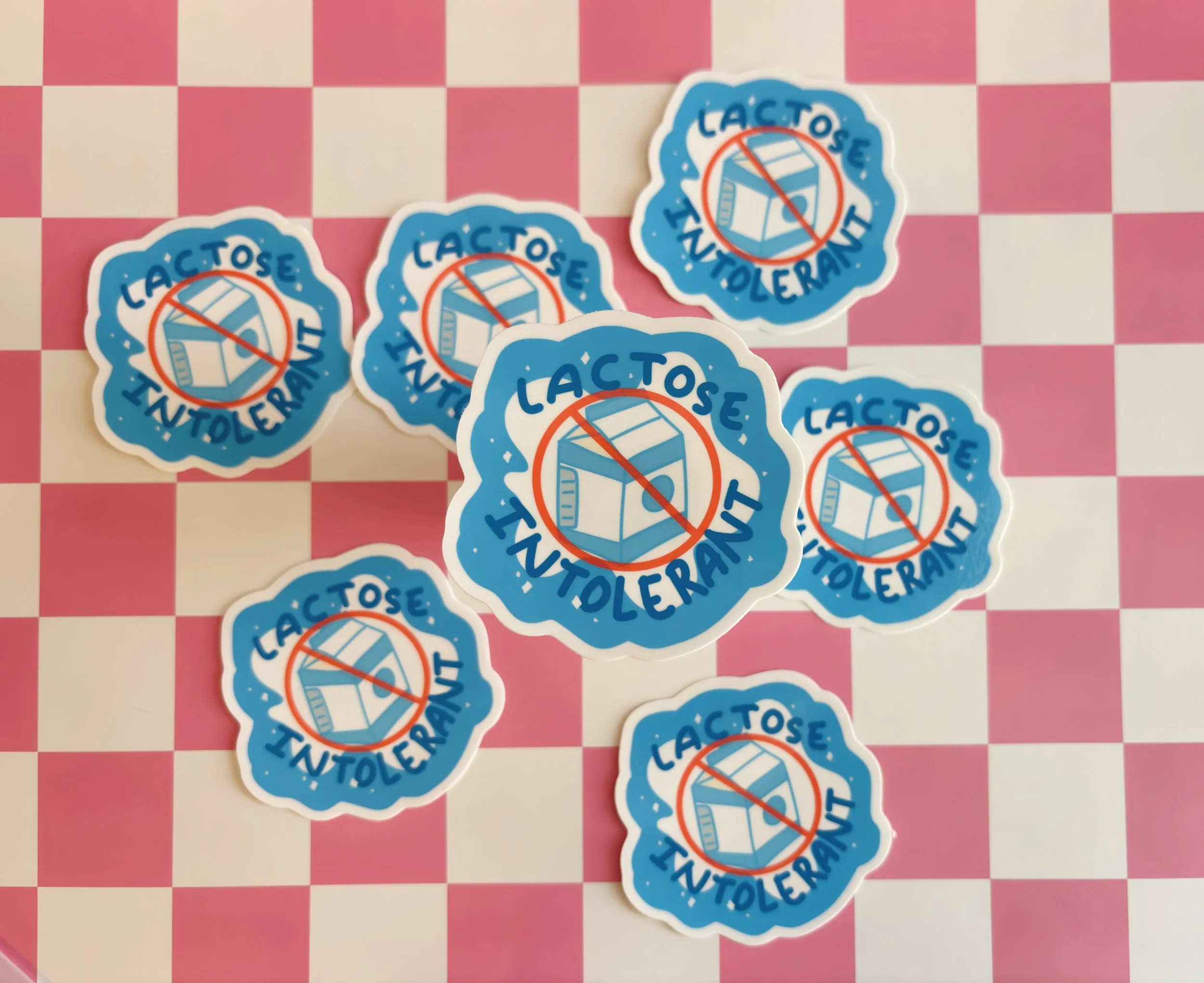Lactose Intolerant Sticker