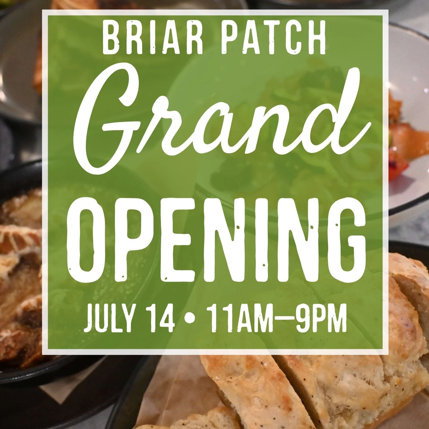 🍴🎉 GRAND OPENING ALERT! 🎉🍴

We&rsquo;re thrilled to announce the opening of Briar Patch in the heart of Congress Park, Denver! 🌆✨

Join us beginning July 14th for an unforgettable experience! 

Come hungry, bring your friends &amp; family, and b